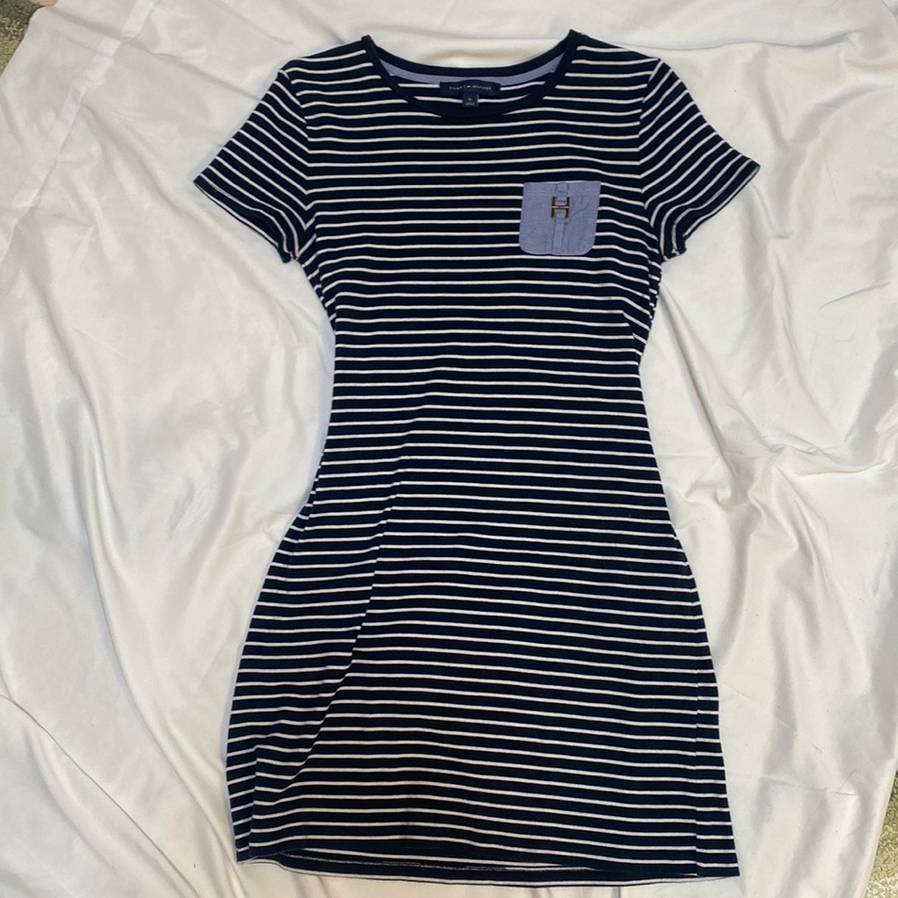 Tommy Hilfiger • navy striped, summer dress